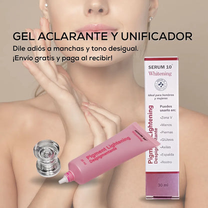 Gel Aclarante y Unificador 2x1 | Dile adiós a manchas y tono desigual