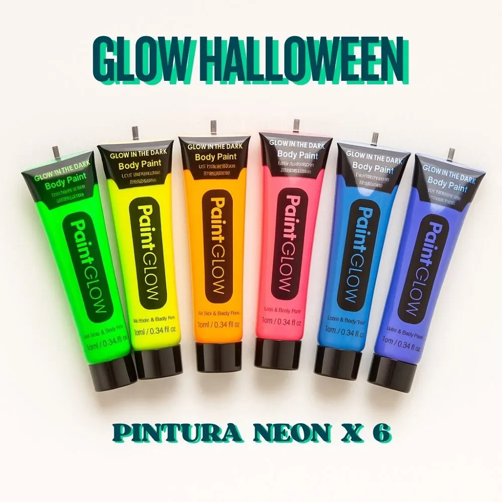 Glow Halloween - Pintura Neón x6
