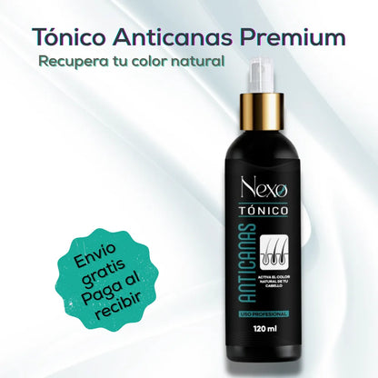 Tónico Anticanas Premium | Reactiva tu Color Natural desde la Raíz