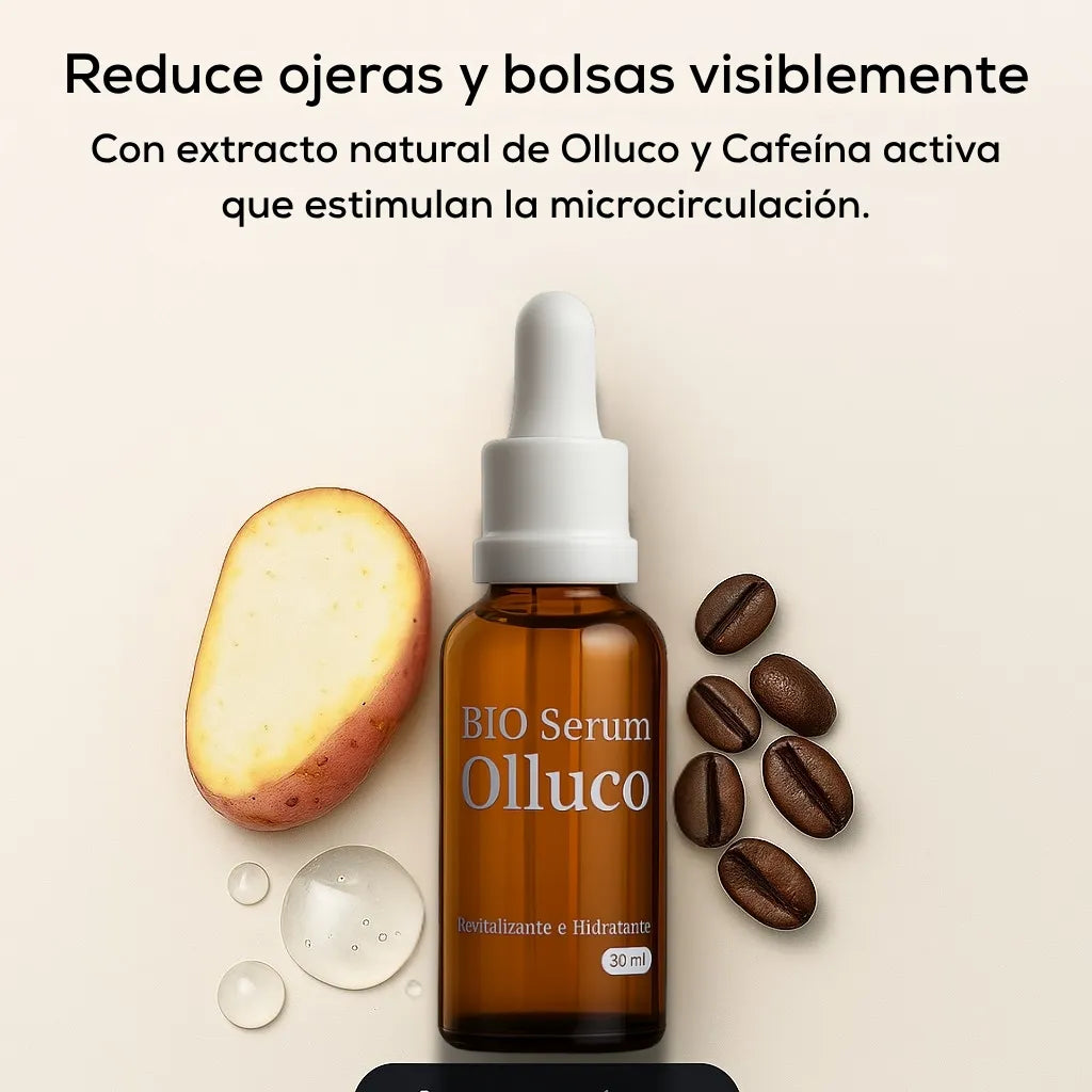 Bio Serum Olluco Antiojeras 2x1 - Mirada fresca y descansada al instante
