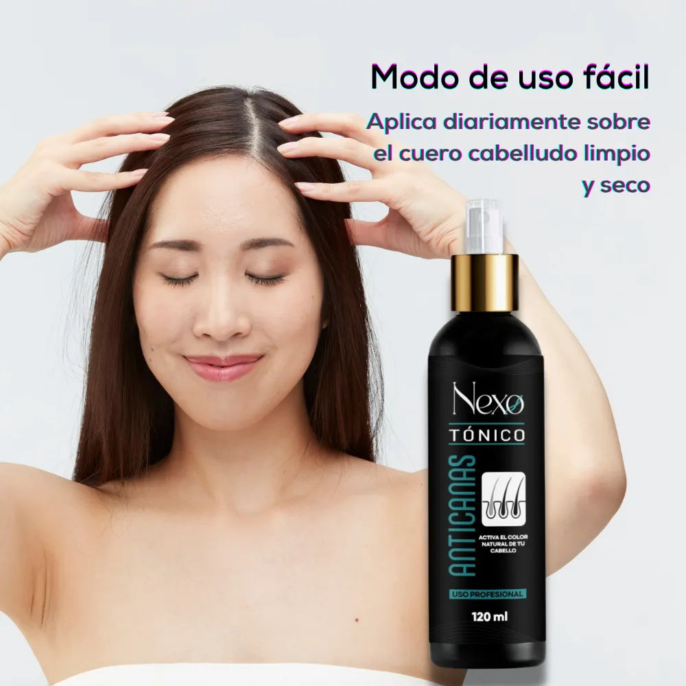Tónico Anticanas Premium | Reactiva tu Color Natural desde la Raíz