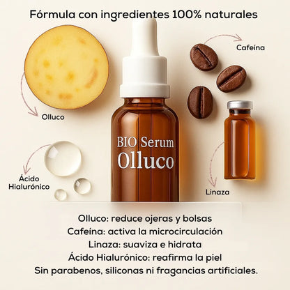 Bio Serum Olluco Antiojeras 2x1 - Mirada fresca y descansada al instante