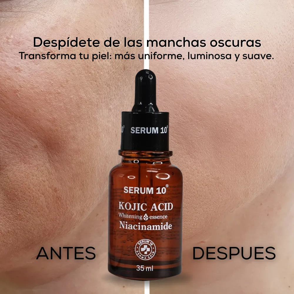 Serum Facial KOJIC+ | Ilumina tu piel y borra manchas desde la raíz