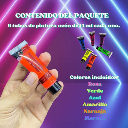 Glow Halloween - Pintura Neón x6