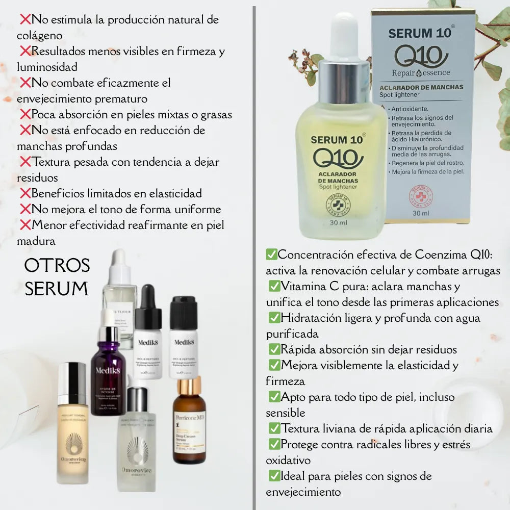 Serum Q10 Antimanchas y Reafirmante