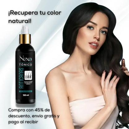 Tónico Anticanas Premium | Reactiva tu Color Natural desde la Raíz