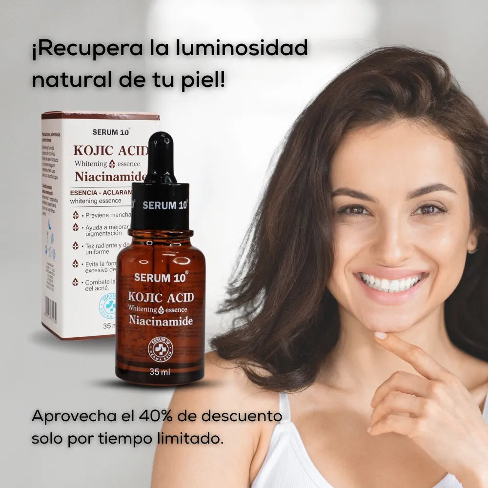 Serum Facial KOJIC+ | Ilumina tu piel y borra manchas desde la raíz