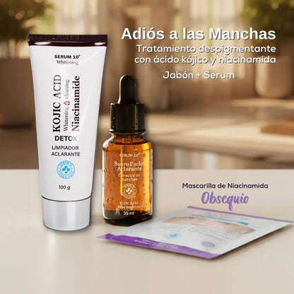 Adiós a las Manchas | Tratamiento despigmentante con ácido kójico y niacinamida