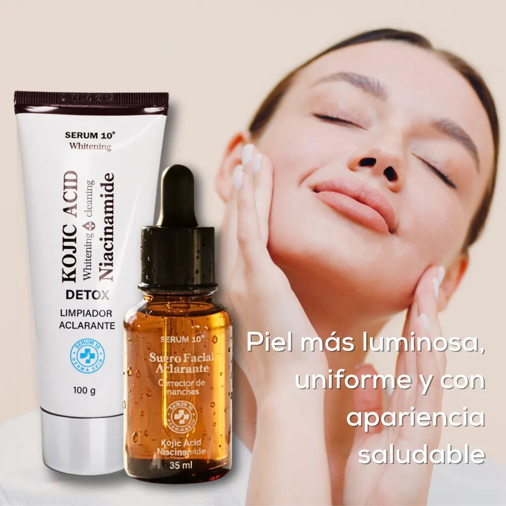 Adiós a las Manchas | Tratamiento despigmentante con ácido kójico y niacinamida