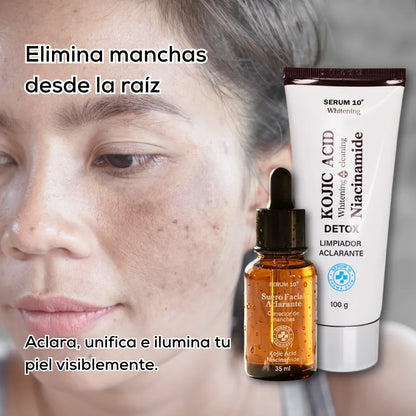 Adiós a las Manchas | Tratamiento despigmentante con ácido kójico y niacinamida