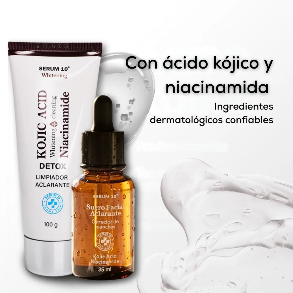Adiós a las Manchas | Tratamiento despigmentante con ácido kójico y niacinamida